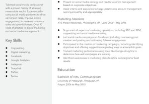 Entry Level social Media Marketing Resume Sample social Media Manager Resume Examples In 2022 – Resumebuilder.com