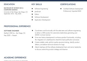 Entry Level software Engineer Resume Samples Entry-level software Engineer Resume Examples In 2022 …