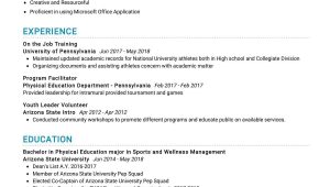 Entry Level Sports Management Resume Sample Sports Wellness Management Resume Sample 2022 Writing Tips …