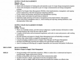 Entry Level Supply Chain Management Resume Sample Supply Chain Management Resume Sample