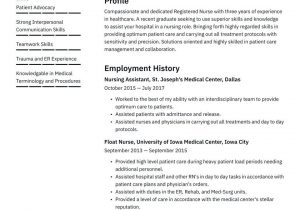 Er Nurse Job Description Resume Sample Nurse Resume Examples & Writing Tips 2021 (free Guide) Â· Resume.io