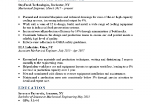 Experience Resume Sample for Mechanical Engineer Mechanical Engineer Resume Sample & Writing Tips