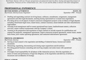 Experienced Real Estate attorney Resume Samples Real Estate attorney Resume Example