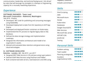 Experienced software Engineer Resume Template Free Download software Engineer Resume Example Cv Sample [2020] – Resumekraft