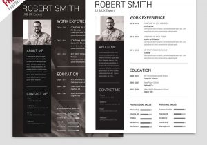 Eye Catching Resume Templates Free Download Simple and Clean Resume Free Psd Template – Psdfreebies.com Free …