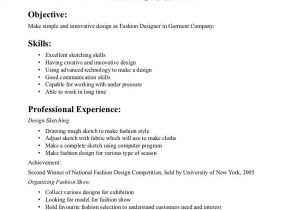 Fashion Designer Resume Samples for Freshers Cv Internship Fashion Fashion Designer Freshers Cv Samples formats …