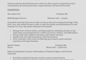 Fast Food Customer Service Resume Sample How to Write A Perfect Food Service Resume Examples Included