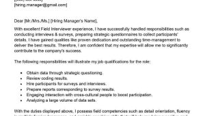 Field Interviewer Resume and Cover Letter Samples Field Interviewer Cover Letter Examples – Qwikresume