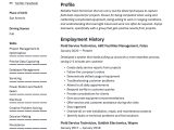 Field Service Engineer Trainee Resume Sample Field Service Technician Resume & Guide  20 Examples 2022