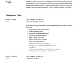 Field Service Technician Mechanic Sample Resume Field Service Technician Resume & Guide  20 Examples 2022