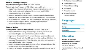 Financial Planning and Analyst Resume Sample Financial Analyst Resume Example 2022 Writing Tips – Resumekraft