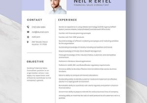 Financial Sales Consultant Iii Resume Samples Financial Sales Consultant Resume Template – Word, Apple Pages …