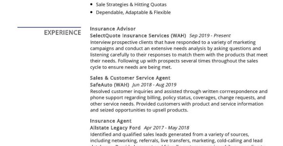 Financial Services Representative Life Insurance Resume Sample Insurance Advisor Resume Sample 2021 Write Guide & Tips …