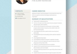 Fire Alarm System Engineer Resume Sample Free Free Fire Alarm Technician Resume Template – Word, Apple …
