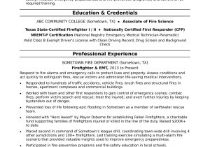 Fire Alarm System Engineer Resume Sample Sample Firefighter Resume Monster.com