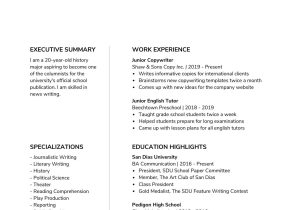 First Job Out Of College Resume Sample How to Make A Resume for First Job Canva