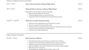 First Job Resume Sample for High Schooler High School Student Resume Examples & Writing Tips 2022 (free Guide)