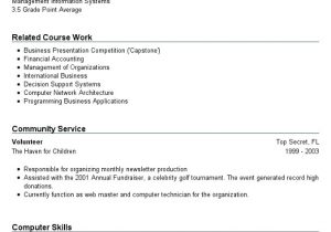 First Resume with No Work Experience Samples Resume for First Job No Experience