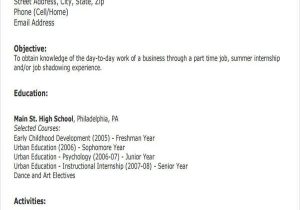 First Time Job Seeker Teenage Resume Sample 14 First Resume Templates Pdf Doc