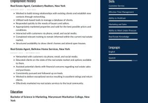First Time Real Estate Agent Resume Sample Real Estate Resume Examples & Writing Tips 2022 (free Guide)