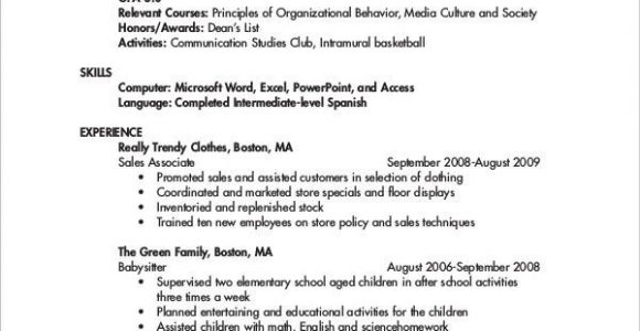 First Year University Student Resume Sample College Student Resume 8 Free Word Pdf Documents