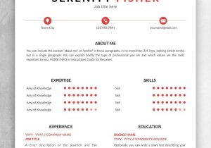 Fisher College Of Business Resume Template Serenity Fisher” Modern Resume Cv Template for Word & Pages / Us …