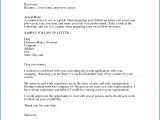 Follow Up Email after Resume Sample 9 10 Followup Letter Examples