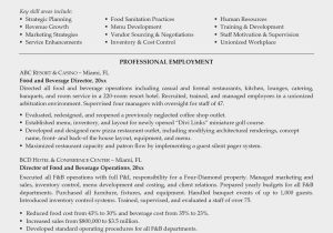 Food and Beverage Executive Resume Sample Food and Beverage Manager Resume Up-to-date why is Food and …