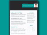 Foster School Of Business Resume Template Free Resume Template with Stylish Header