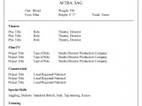 Free Acting Resume Template with Photo 50 Free Acting Resume Templates (word & Google Docs) á Templatelab
