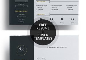 Free Cover Sheet Template for Resume Free Simple Clean Resume Templates Freebies Graphic Design …
