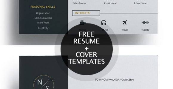 Free Creative Resume and Cover Letter Templates Free Simple Clean Resume Templates Freebies Graphic Design …