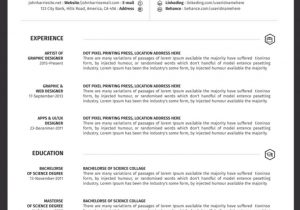 Free Entry Level Resume Templates Download Free One-page Resume Templates [free Download]