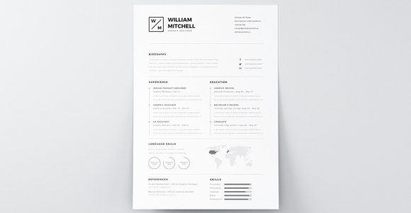 Free Minimalistic and Clean Resume Template Free Minimalistic and Clean Resume Template – Creativebooster