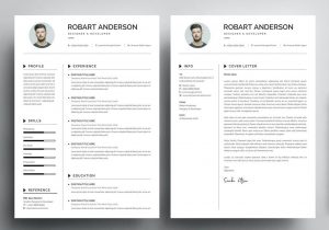 Free Online Resume and Cover Letter Templates Free Fresh Graduate Resume Template   Cover Letter by andy Khan On …