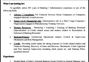Free Resume Sample for Banking Jobs Sample Banking Resume Template Sample Templates