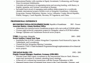 Free Resume Sample for Banking Jobs Sample Banking Resumes