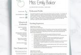 Free Resume Template for Elementary School Teacher Teacher Resume Template for Word & Pages Apple Resume …