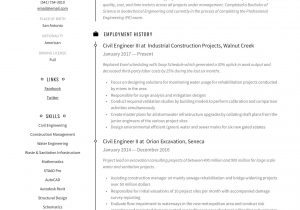 Free Resume Templates for Civil Engineers Civil Engineer Resume & Writing Guide  12 Resume Templates 2020