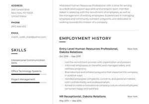 Free Resume Templates for Entry Level Jobs Entry Level Hr Resume Examples & Writing Tips 2021 (free Guide)
