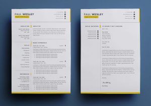 Free Resume Templates for Freshers Free Download 2 Page Free Resume Template (psd)