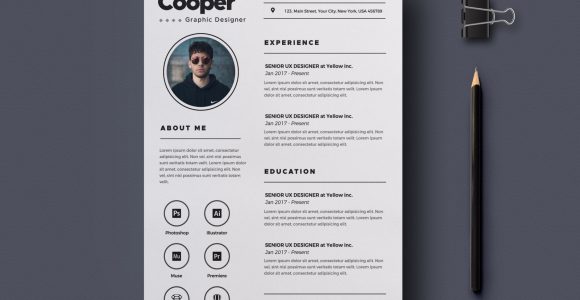 Free Resume Templates for Graphic Designers Free Graphic Designer Resume Template by Julian Ma On Dribbble