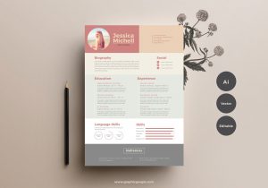 Free Resume Templates for Graphic Designers Free Simple and Elegant Resume Template In Illustrator (ai) format …
