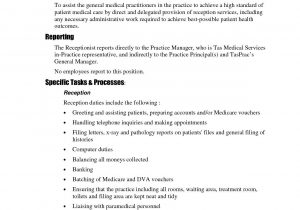Free Resume Templates for Medical Receptionist 67 Cool Photography Of Clinic Receptionist Resume Examples …