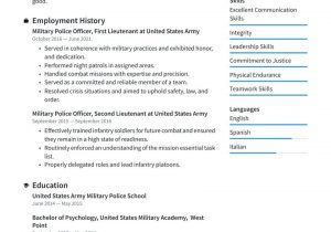 Free Resume Templates for Military to Civilian Military Resume Examples & Writing Tips 2021 (free Guide) Â· Resume.io