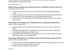 Free Resume Templates for Military to Civilian Military-to-civilian Resume Examples – Resumebuilder.com