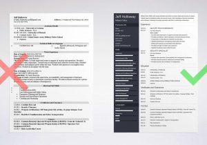 Free Resume Templates for Military to Civilian Military to Civilian Resume Examples & Template for Veterans