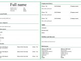 Free Resume Templates to Fill In and Print 10 Best Fill In Blank Printable Resume – Printablee.com