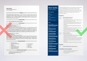 Free Sample Of Activities Tech Worker Resume Surgical Tech Resume [samples for Technologist & Technician]