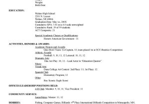 Free Sample Of College Admission Resume Examples 50 College Student Resume Templates (& format) á Templatelab